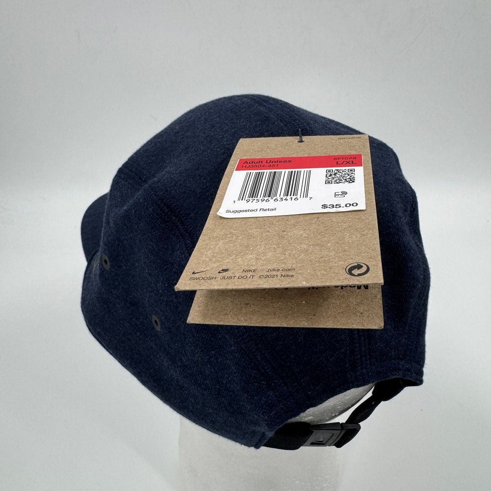 Nike Fly Cap 5-Panel Hat Navy Blue HJ3504-451 L/XL‎ Adjustable Strapback NEW - Picture 3 of 8